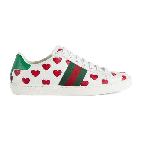 not fake gucci sneaker|gucci heart ace sneakers.